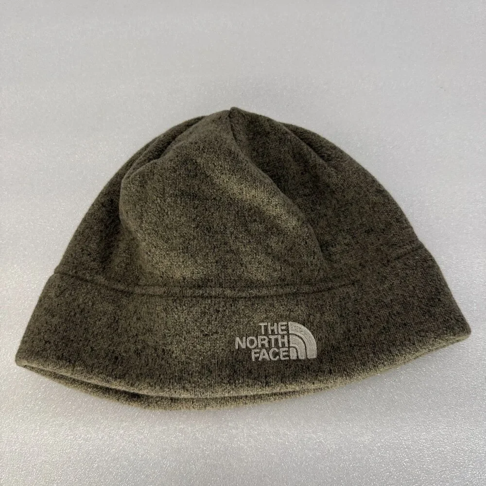 The North Face Beanie Hat Unisex One Size Gray Fleece Lined Outdoor Winter Cap